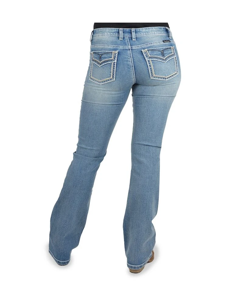 PURE WESTERN Womens Veronica Boot Cut Jeans - 34