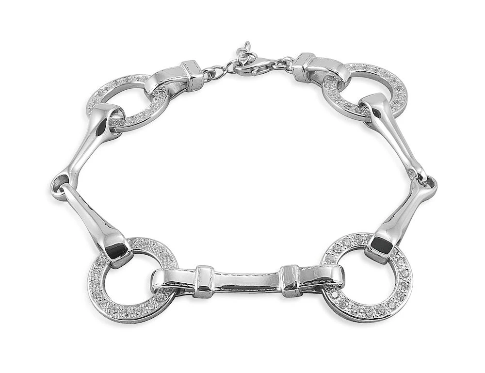 KELLY HERD Sterling Silver Snaffle Bit Bracelet