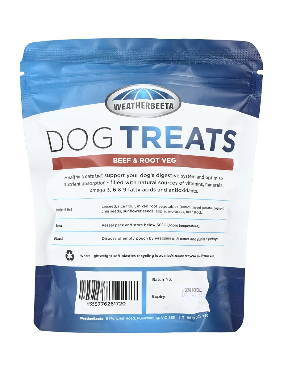 WEATHERBEETA Dog Treats Beef & Root Vegetables