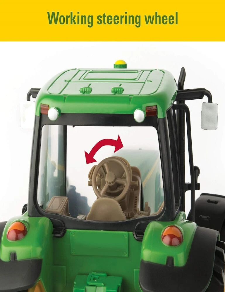 JOHN DEERE 1:16 Scale Lights And Sounds Tractor With Loader