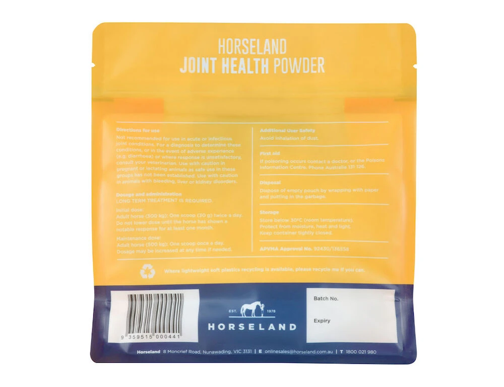HORSELAND Joint Health Powder For Horses - 1KG