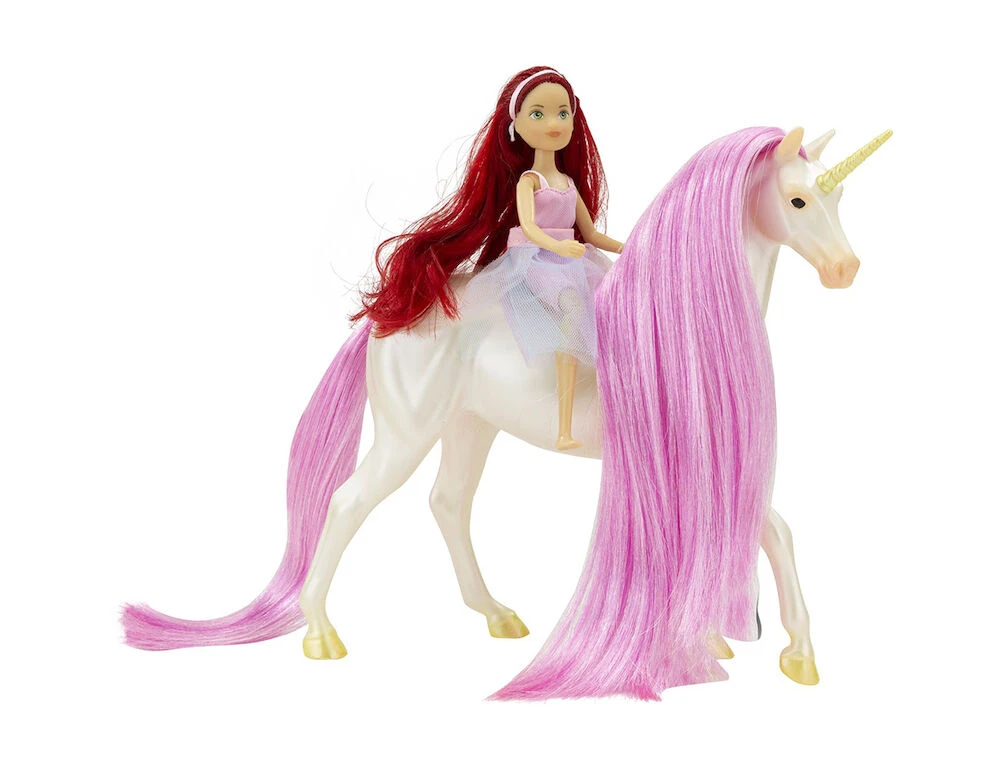 BREYER Freedom Magical Unicorn Sky & Fantasy Rider Meadow