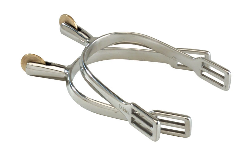 KORSTEEL Stainless Steel 30Mm Pow Smooth Rowel Spurs