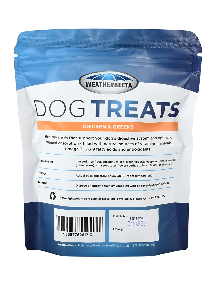 WEATHERBEETA Dog Treats Chicken & Greens