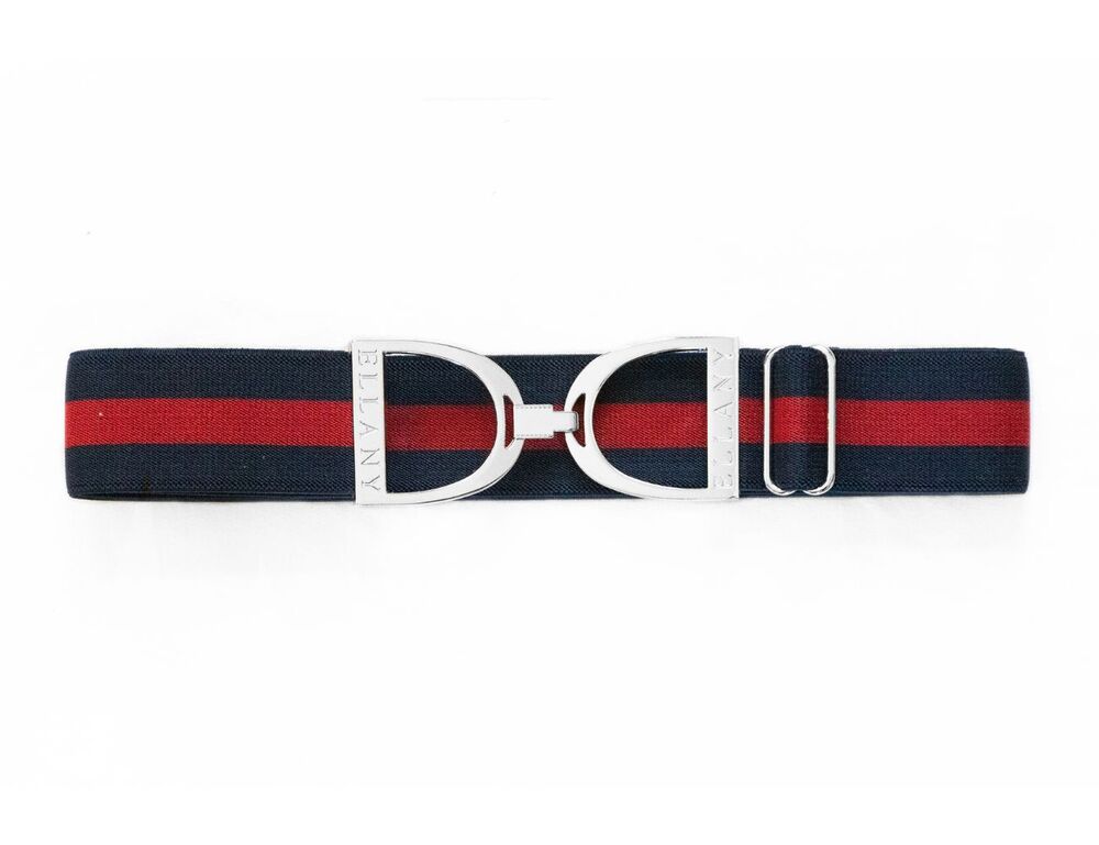 ELLANY Combination 1.5" Silver Stirrup Elastic Belt
