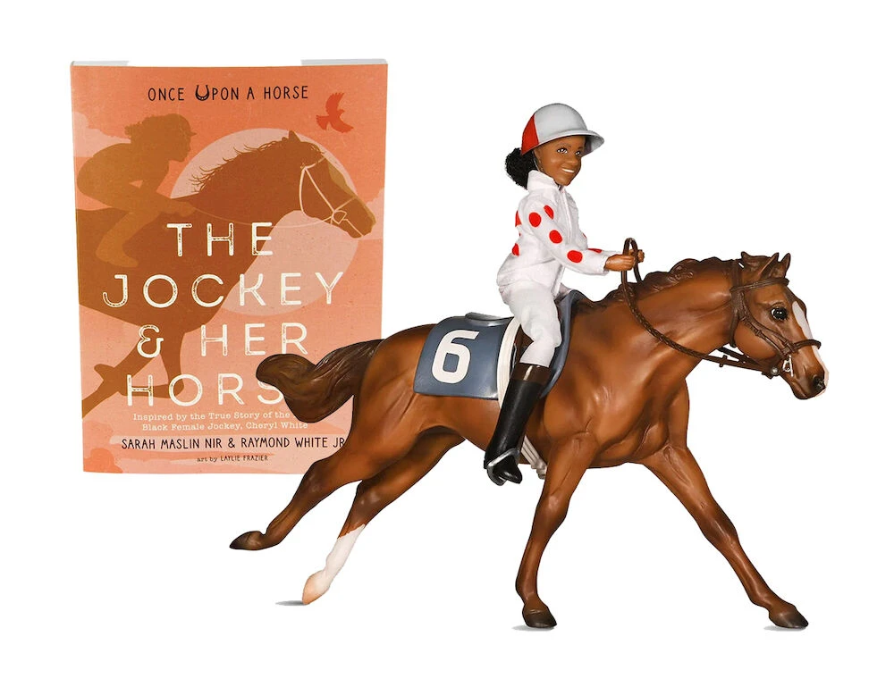 BREYER Freedom Cheryl White And Jetolara Horse And Book Set