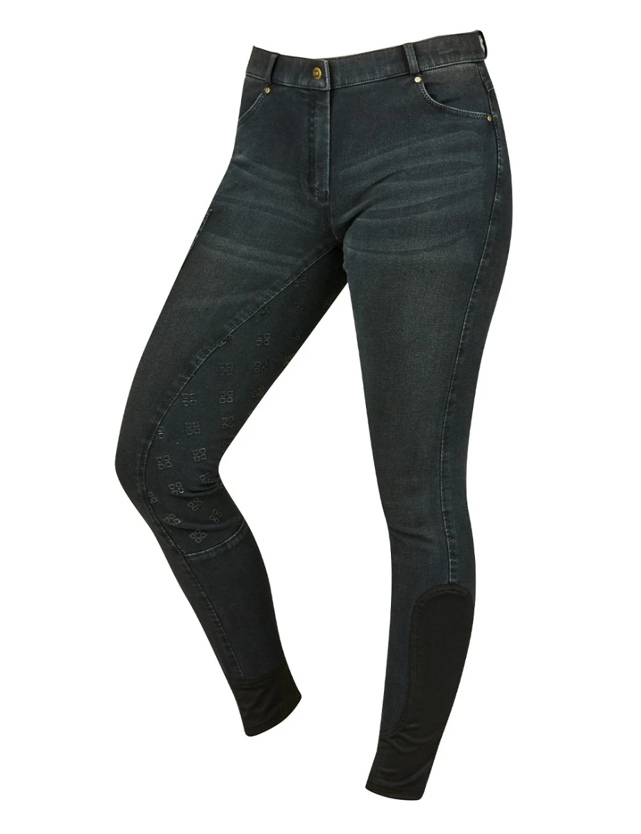 DUBLIN Shona Full Grip Silicone Print Denim Breeches