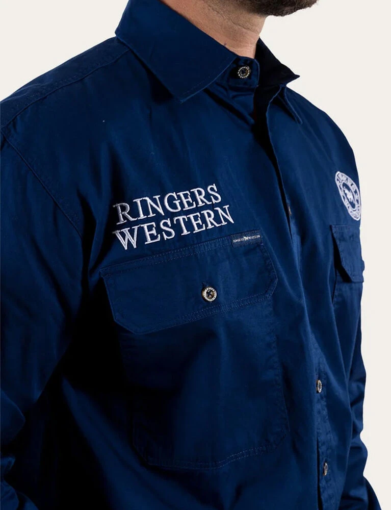 RINGERS WESTERN Hawkeye Mens Full Button Work Shirt