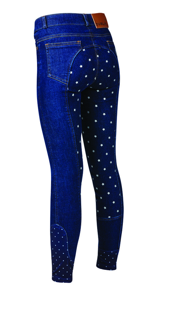 DUBLIN Kids Shona Denim Full Seat Breeches