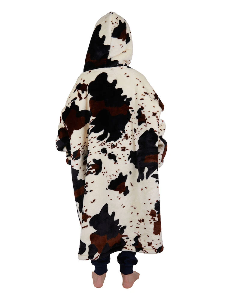 PURE WESTERN Kids Pw Cow Snuggle Hoodie