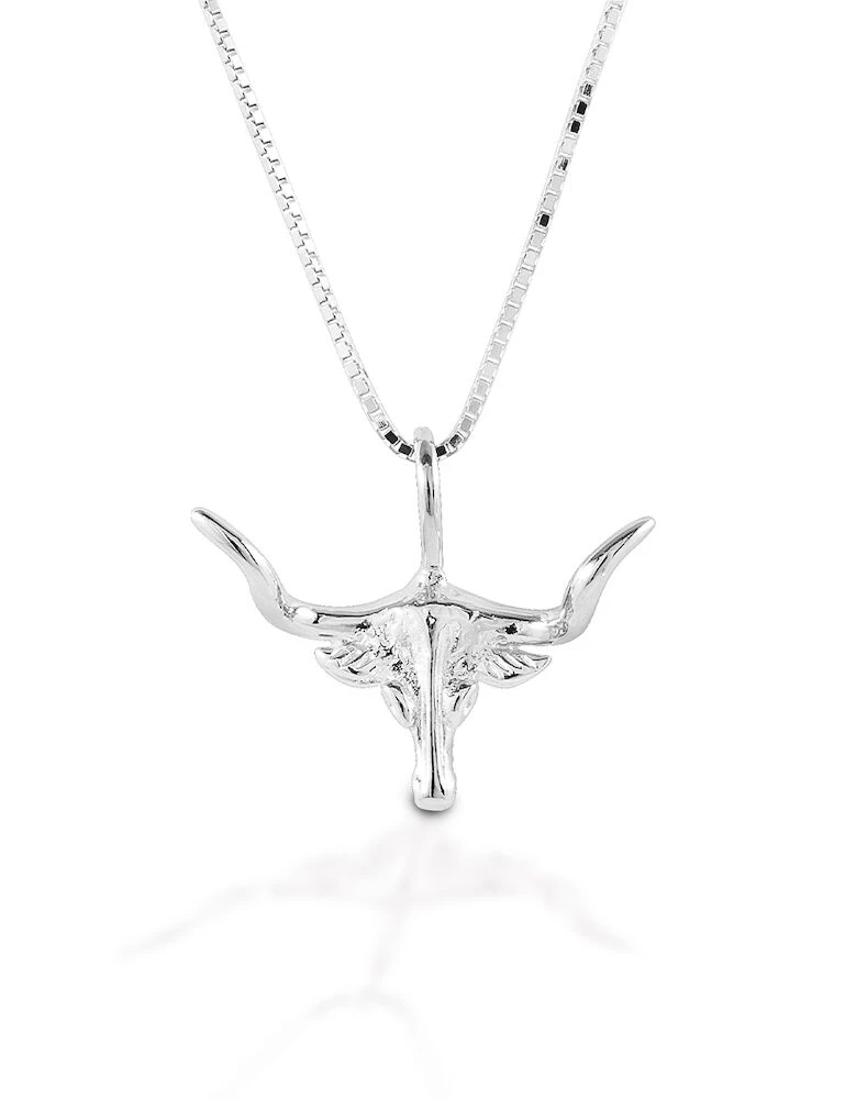 KELLY HERD Sterling Silver Small Longhorn Necklace