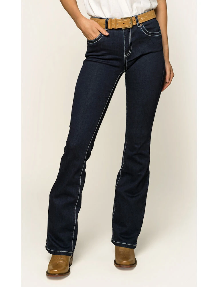 RINGERS WESTERN Caroline Womens Mid Rise Bootleg Jean