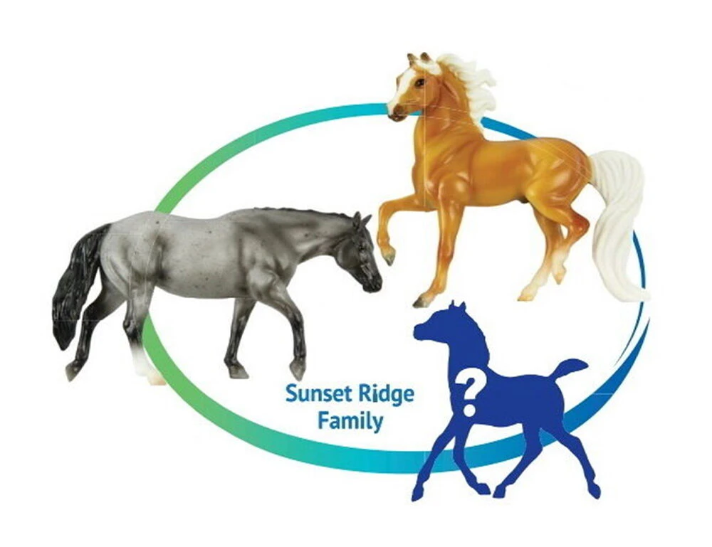 BREYER Stablemates Horse Foal Surprise Sunset Ridge Family