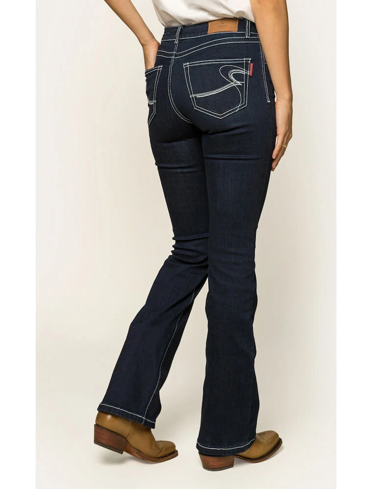 RINGERS WESTERN Caroline Womens Mid Rise Bootleg Jean