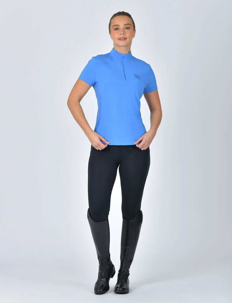 DUBLIN 1/4 Zip Breathable Short Sleeve Top