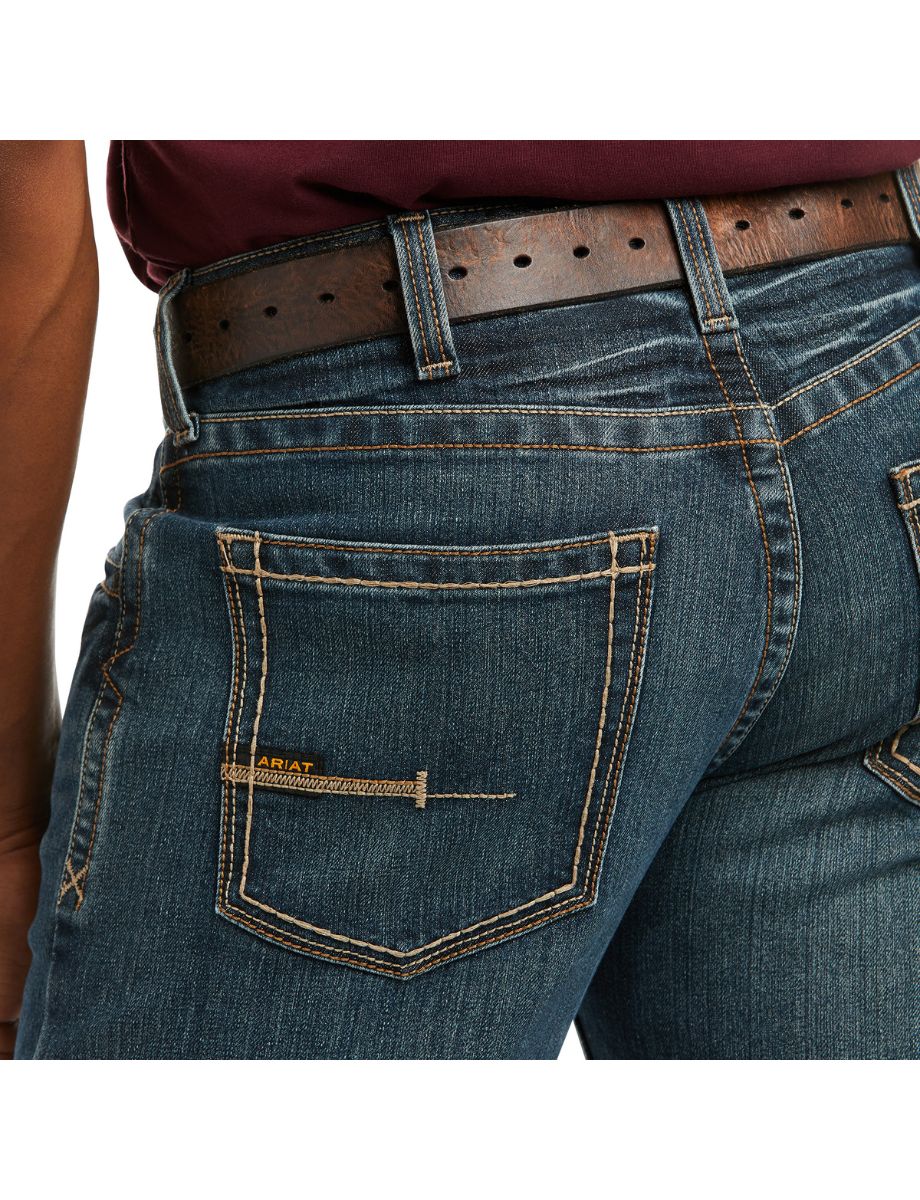 ARIAT Mens Rebar M5 Slim Straight Jeans