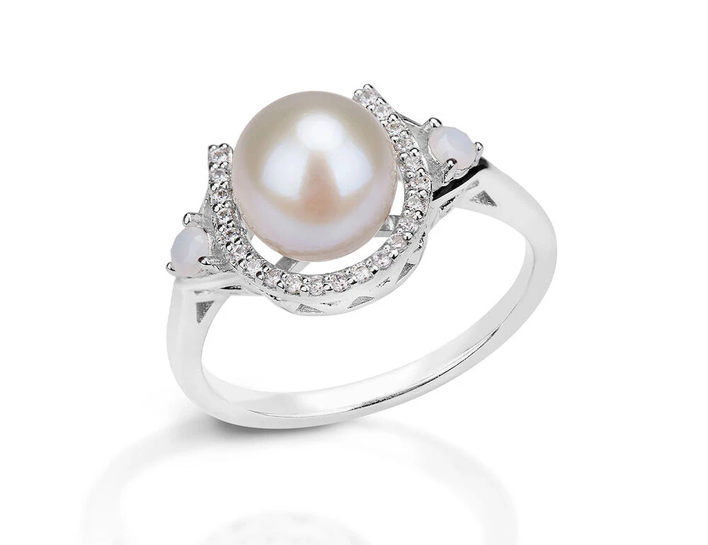 KELLY HERD Pearl And White Opal Ring