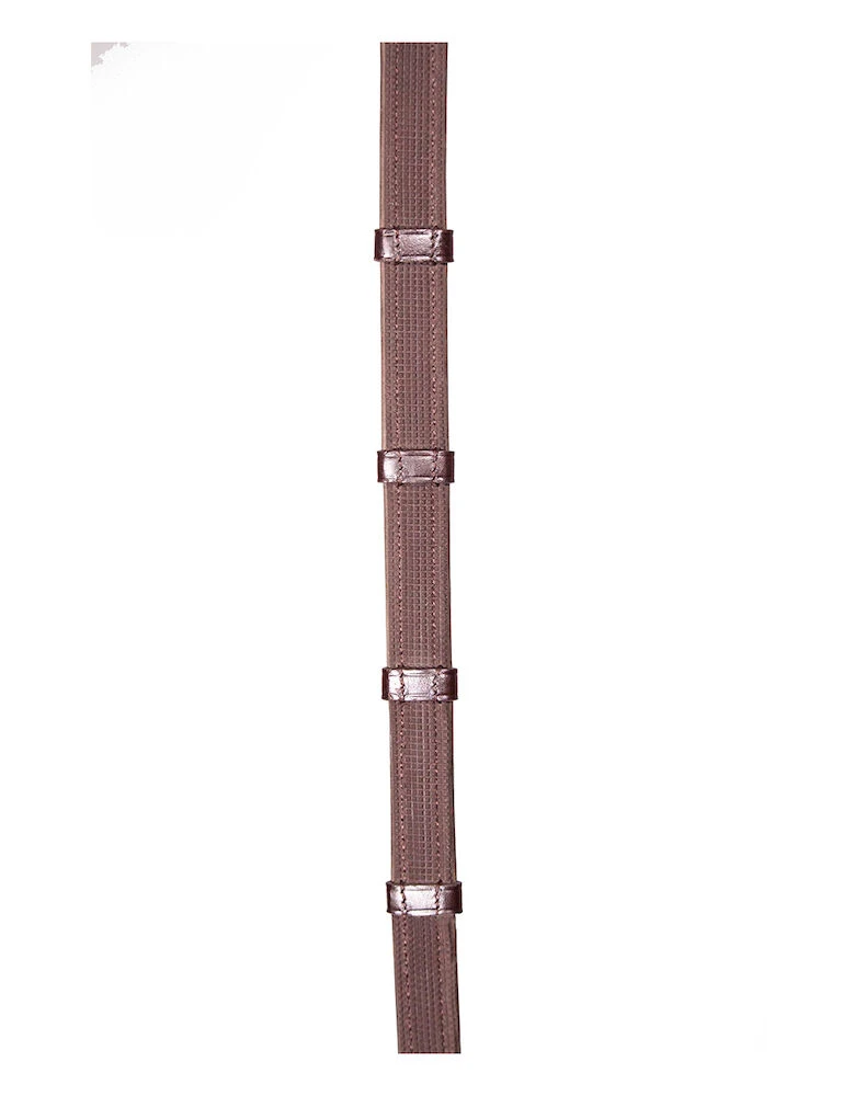 HENRY JAMES SADDLERY Calfskin Super Grip Reins With Stoppers