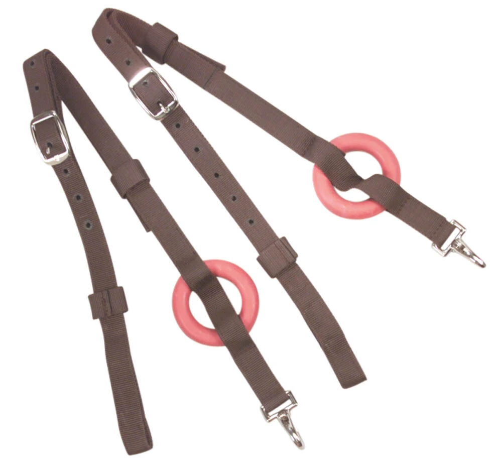 KINCADE Saddlecraft Nylon Rubber Ring Side Reins