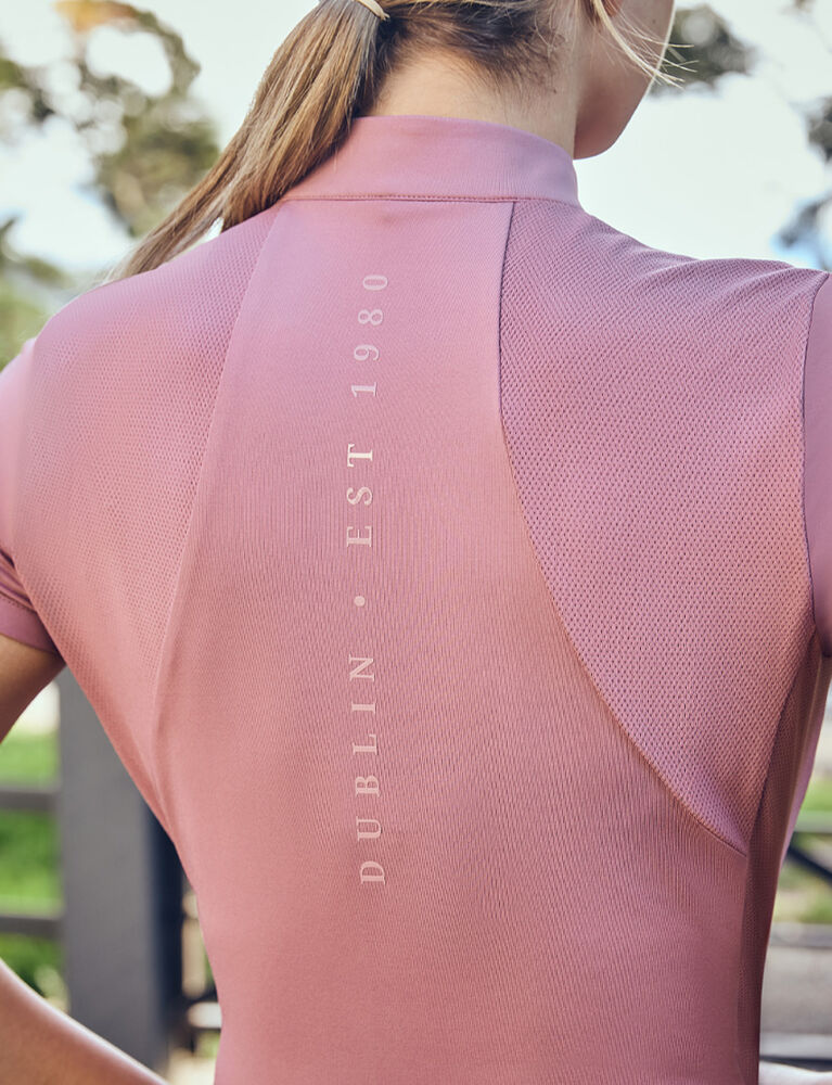 DUBLIN 1/4 Zip Breathable Short Sleeve Top