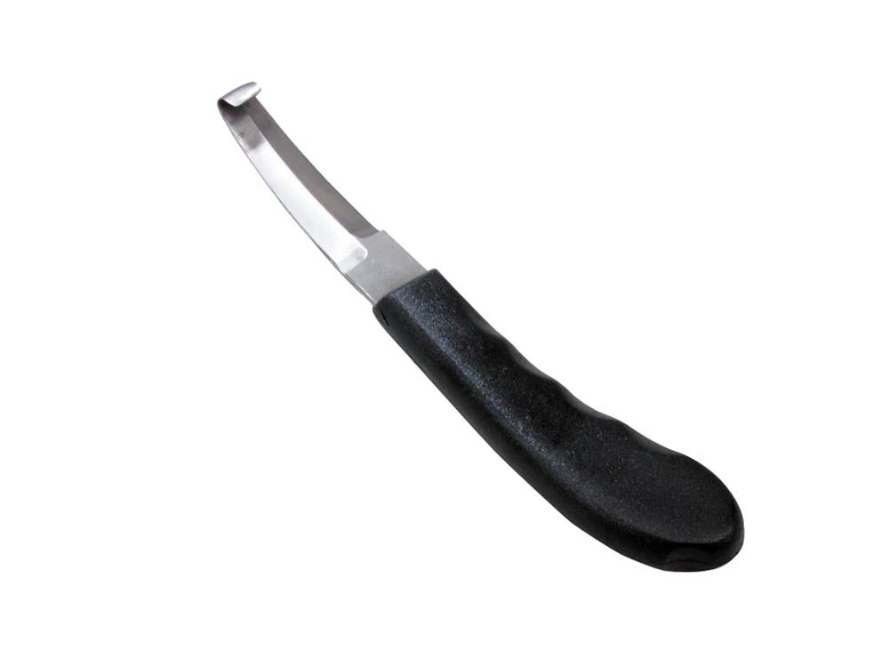 ROMA Double Edged Hoof Knife With Plastic Handle
