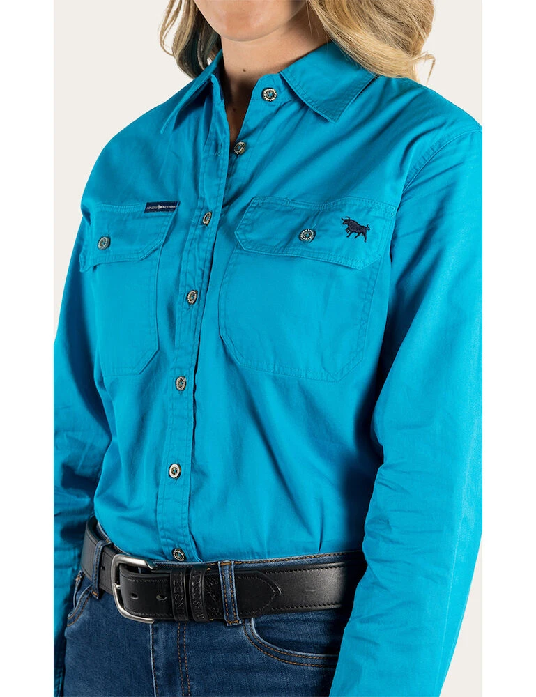 RINGERS WESTERN Pentecost River Womens Full Button Work Shirt