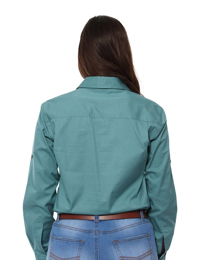 RINGERS WESTERN Pentecost River Womens Half Button Work Shirt