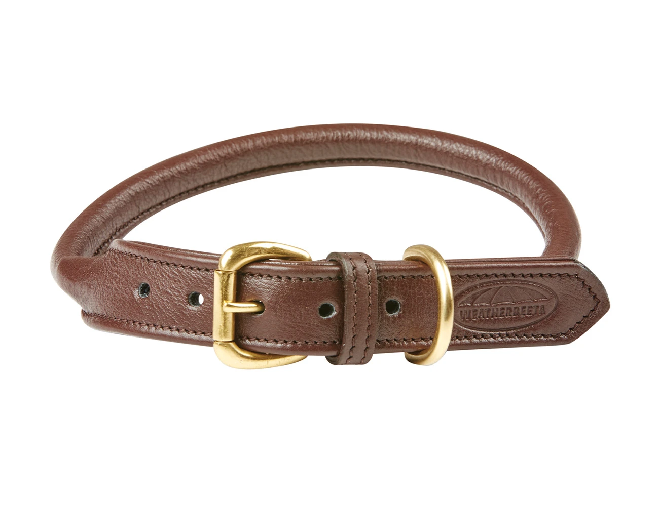 WEATHERBEETA Rolled Leather Dog Collar