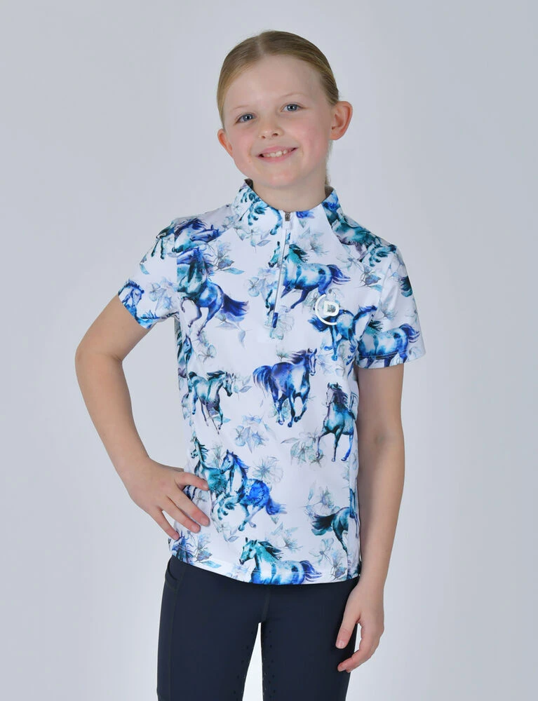 DUBLIN Kids 1/4 Zip Short Sleeve Top