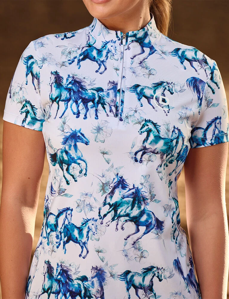 DUBLIN 1/4 Zip Breathable Short Sleeve Top