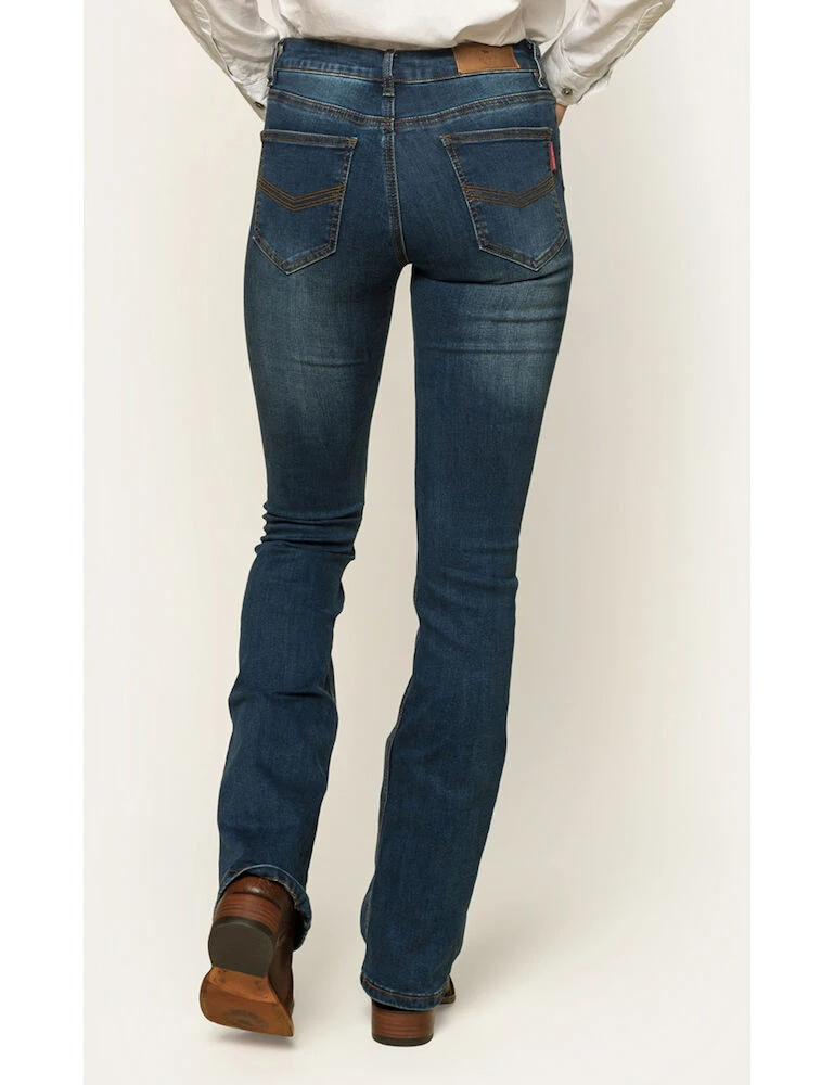 RINGERS WESTERN Katherine Womens Mid Rise Bootleg Jeans