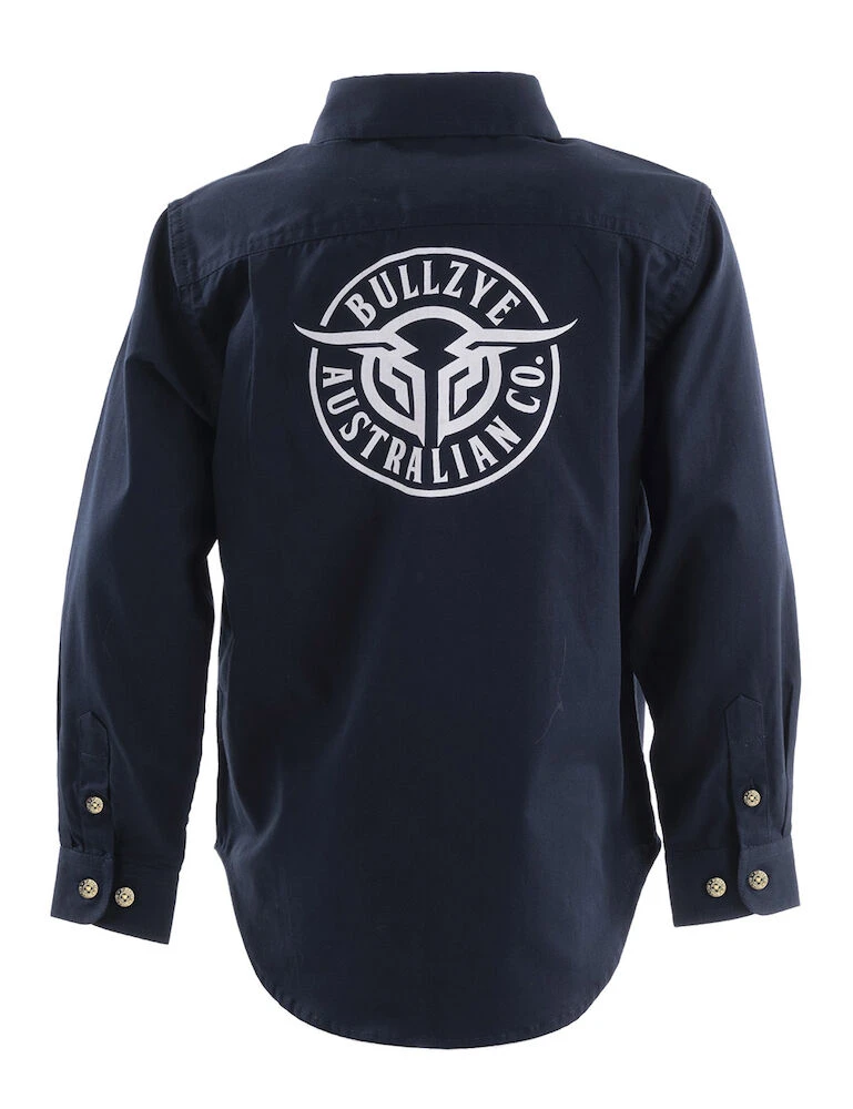 BULLZYE Kids Lightweight Half Placket Work Shirt