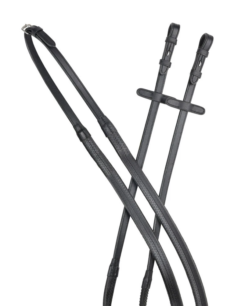 COLLEGIATE ComFiTec Opulux Plain Flat Rubber Reins