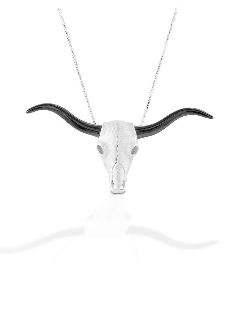 KELLY HERD Longhorn Skull Necklace