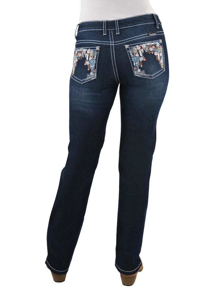 PURE WESTERN Womens Anjelica Straight Jeans - 32