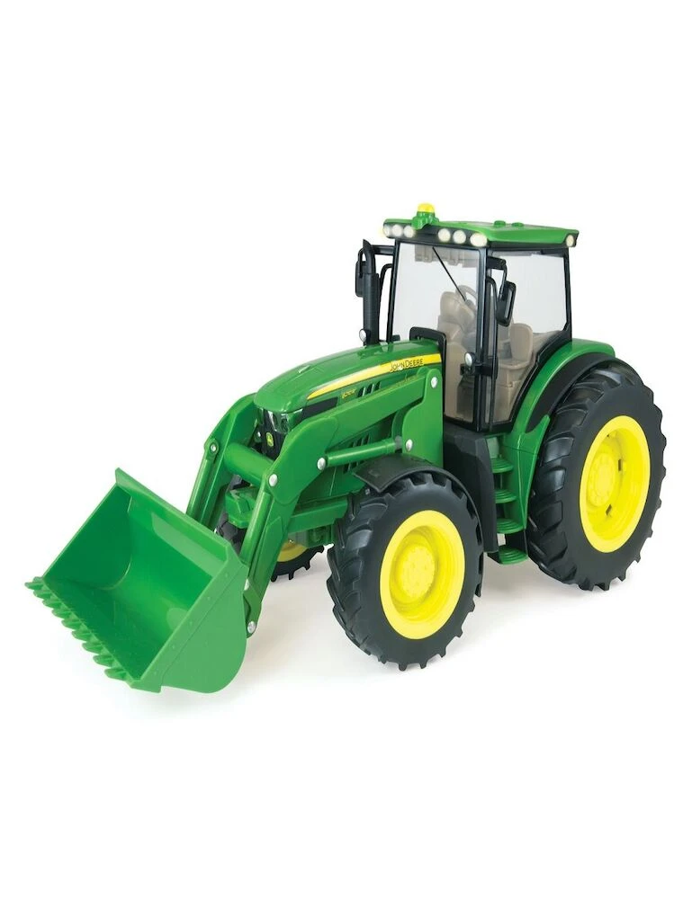 JOHN DEERE 1:16 Scale Lights And Sounds Tractor With Loader