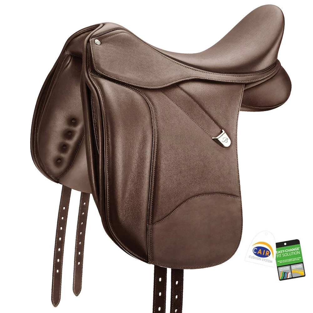 BATES Dressage + Saddle With Luxe Leather Adjustable Bars & Hart