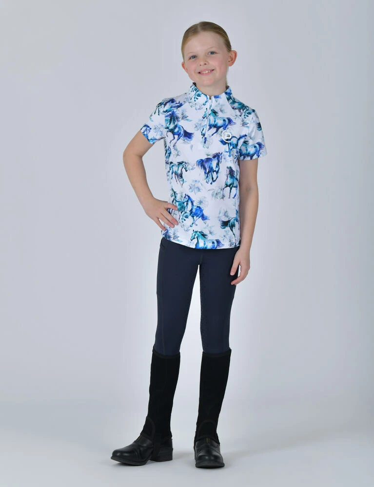 DUBLIN Kids 1/4 Zip Short Sleeve Top