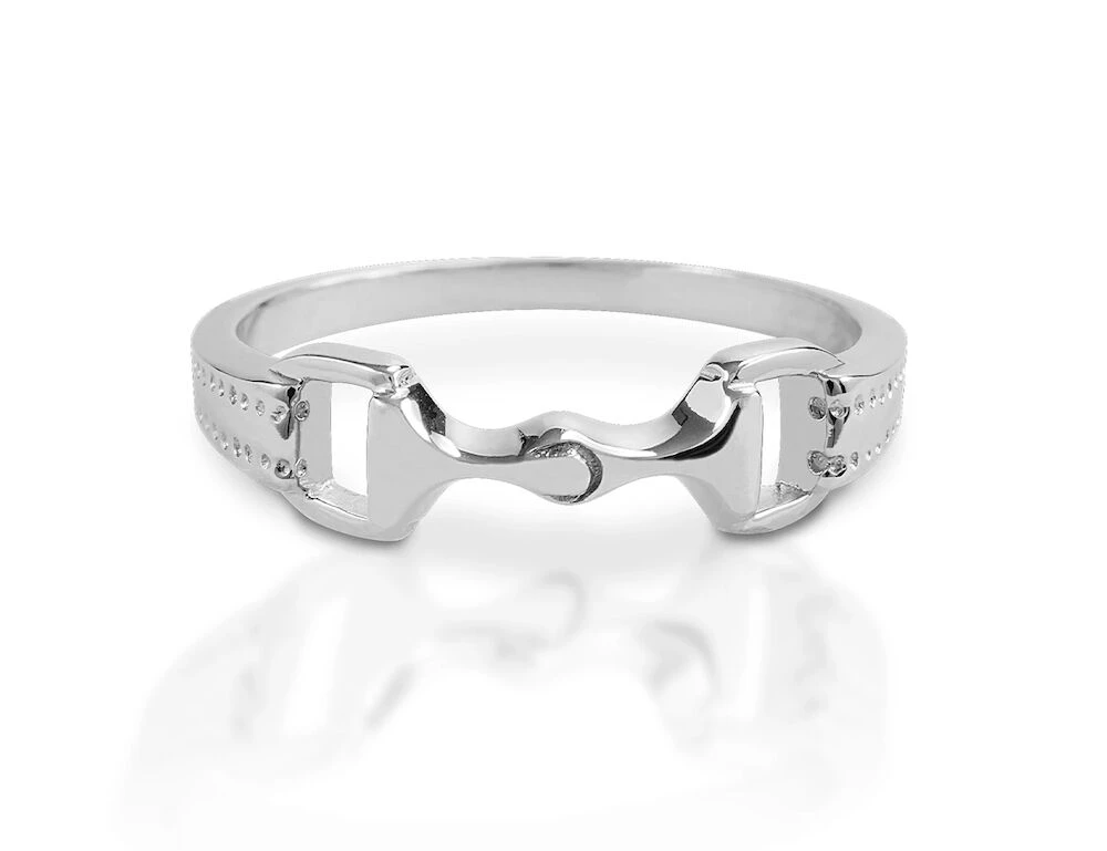 KELLY HERD Sterling Silver 6Mm Bit Ring