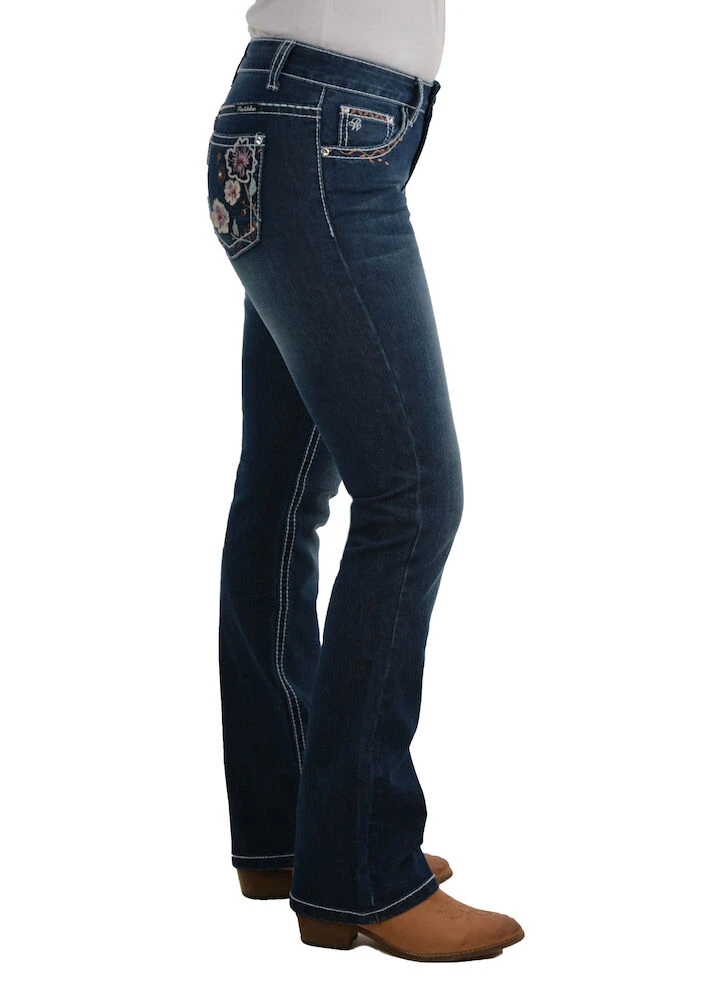 PURE WESTERN Womens Bridget Boot Cut Jean 32 Leg