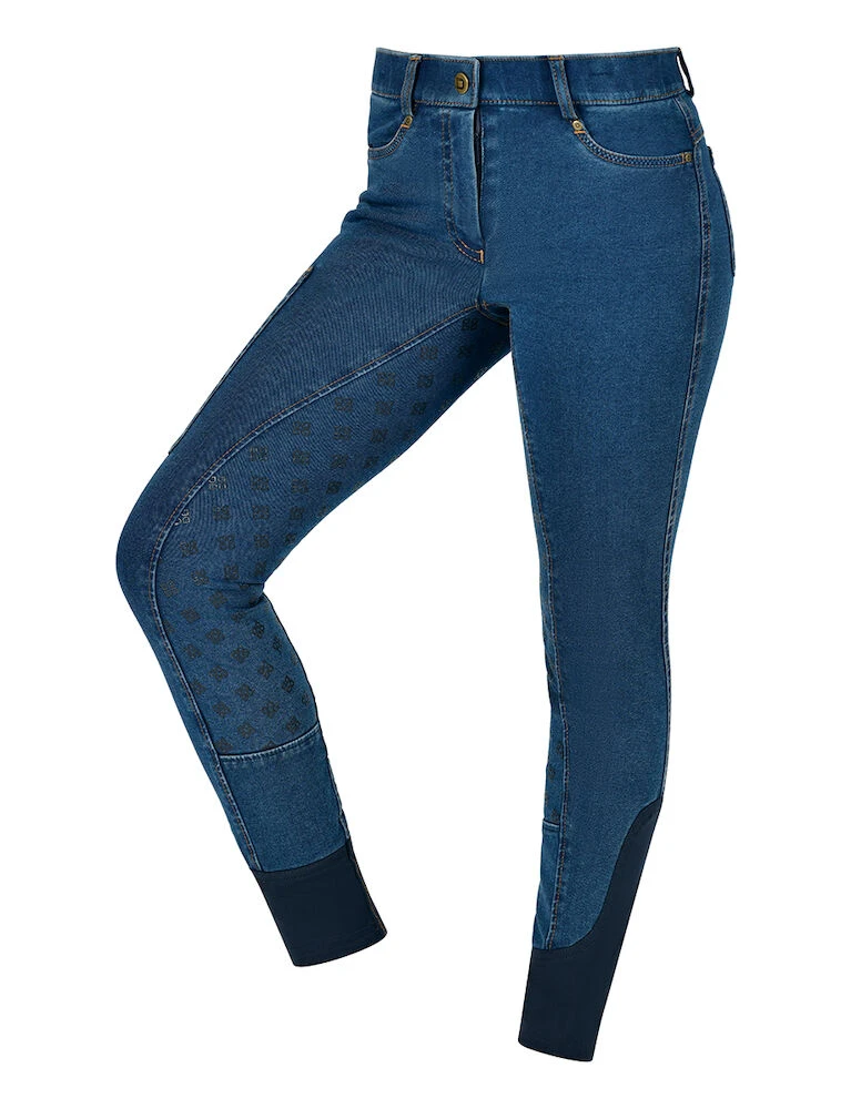 DUBLIN Kids Shona Denim Full Seat Breeches