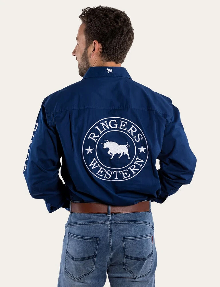 RINGERS WESTERN Hawkeye Mens Full Button Work Shirt