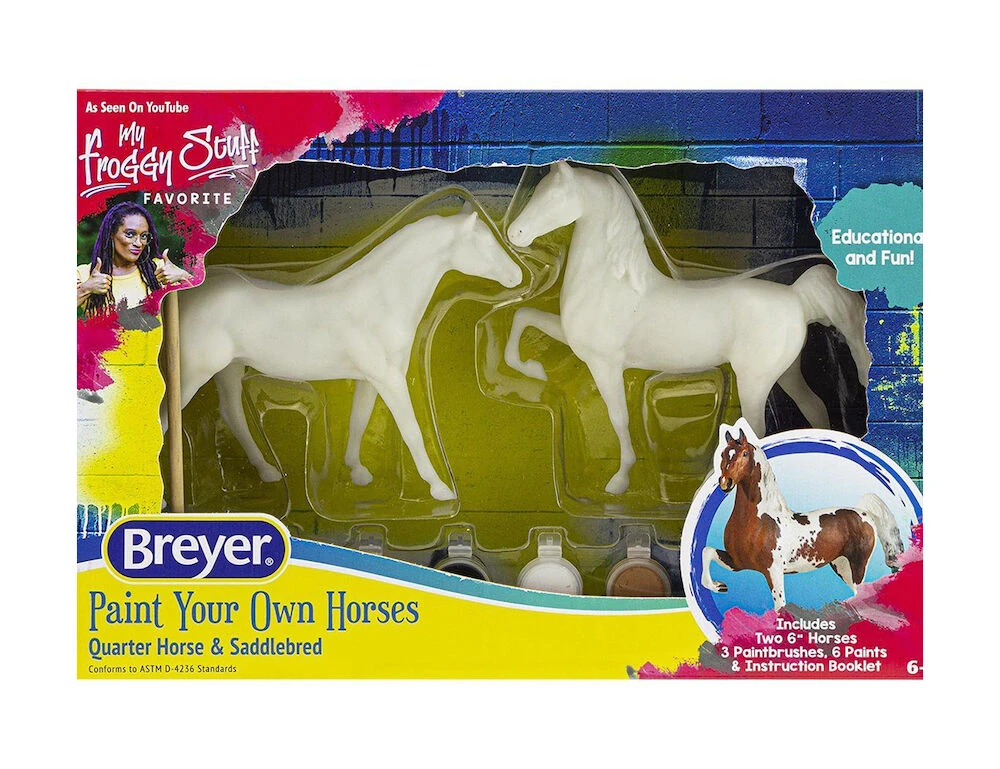 BREYER Activity Paint Your Own Horse Qtr Horse & Saddlebred