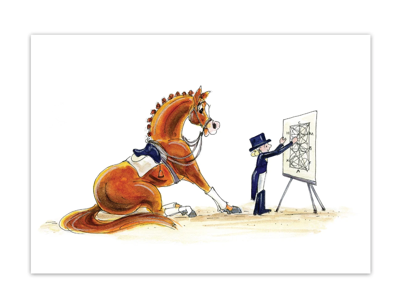 MANDY FOOT Schoolmaster Blank Greeting Card