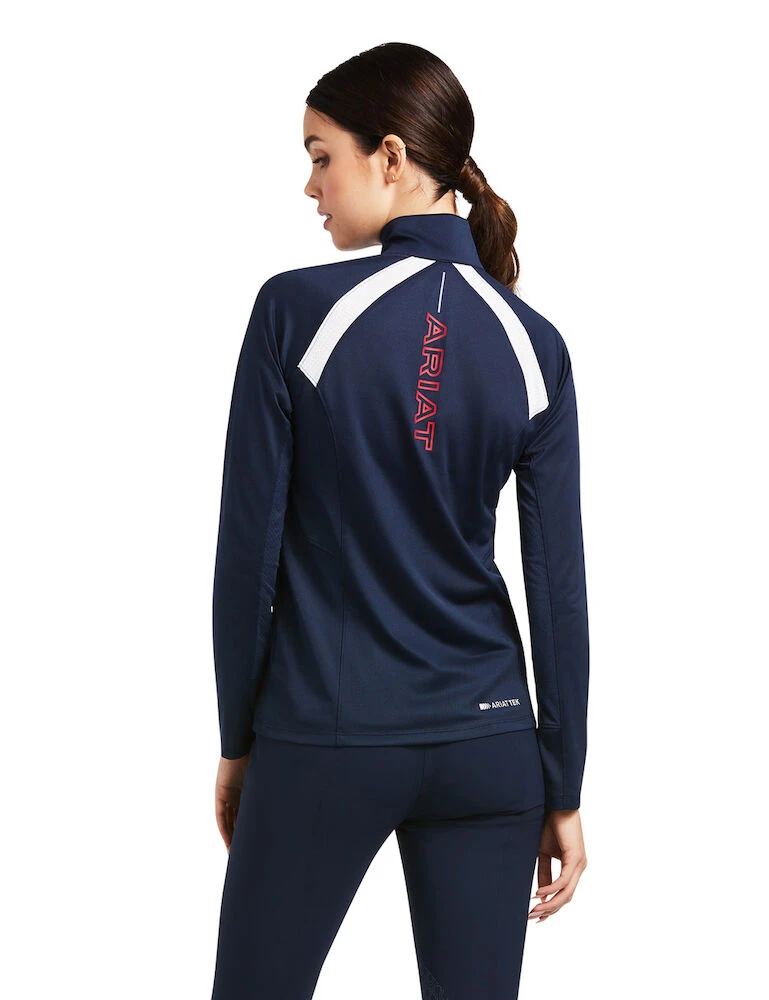 ARIAT Womens Team Sunstopper 2.0 1/4 Zip Long Sleeve Baselayer