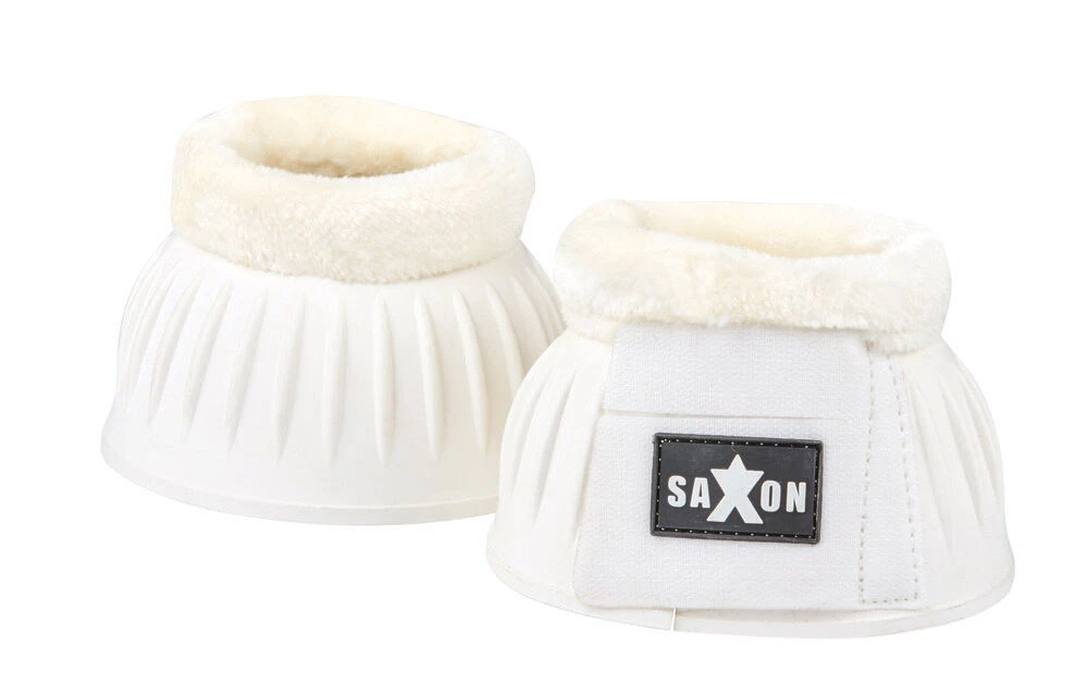 SAXON Fleece Trim Rubber Bell Boots