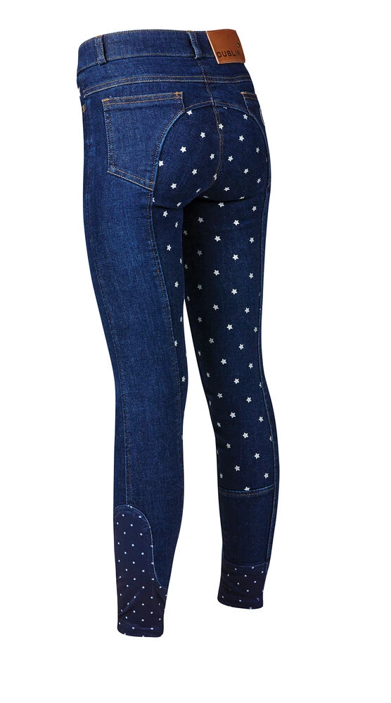DUBLIN Kids Shona Denim Full Seat Breeches