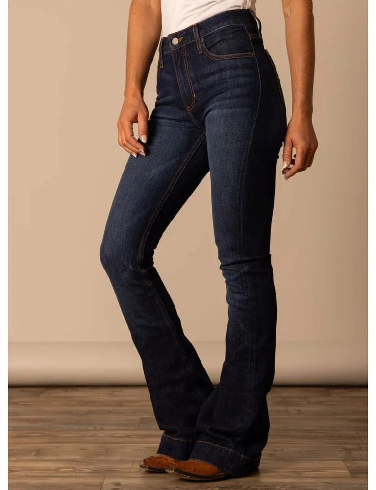 KIMES RANCH Jennifer Ladies Ultra High Rise Wide Flare Leg Jeans 32L