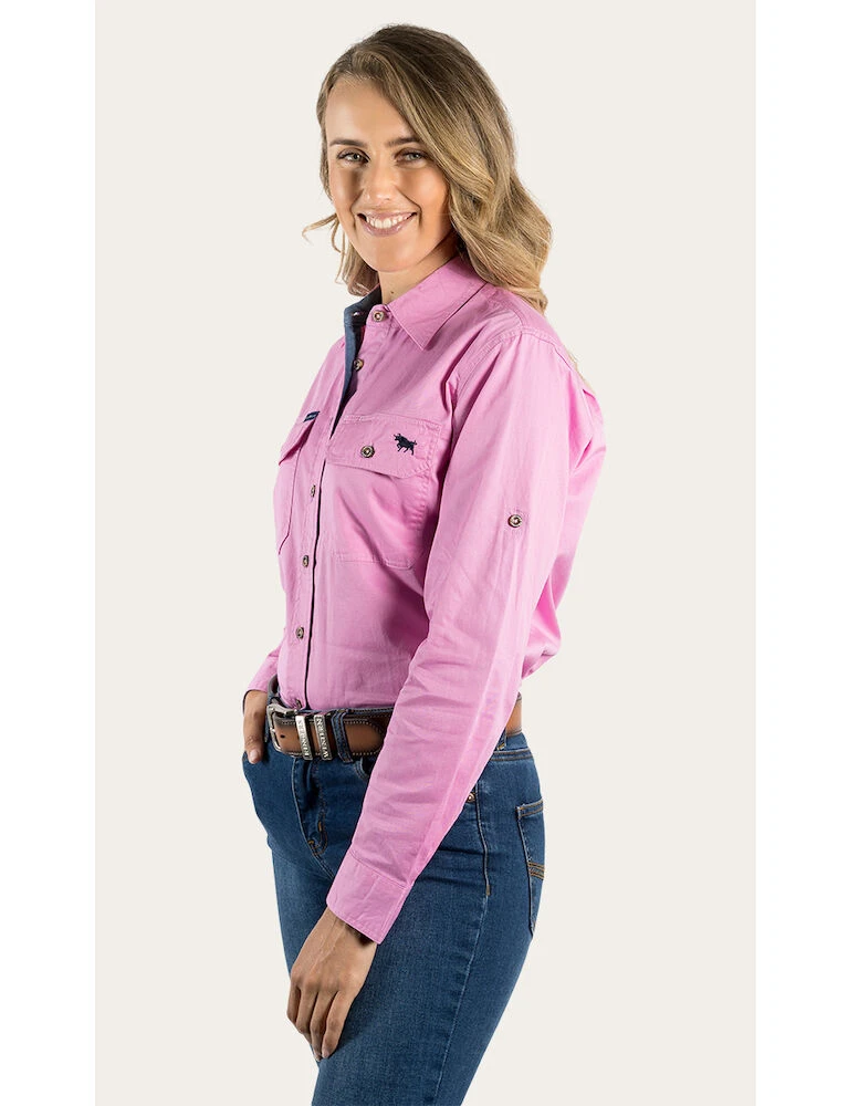 RINGERS WESTERN Pentecost River Womens Full Button Work Shirt