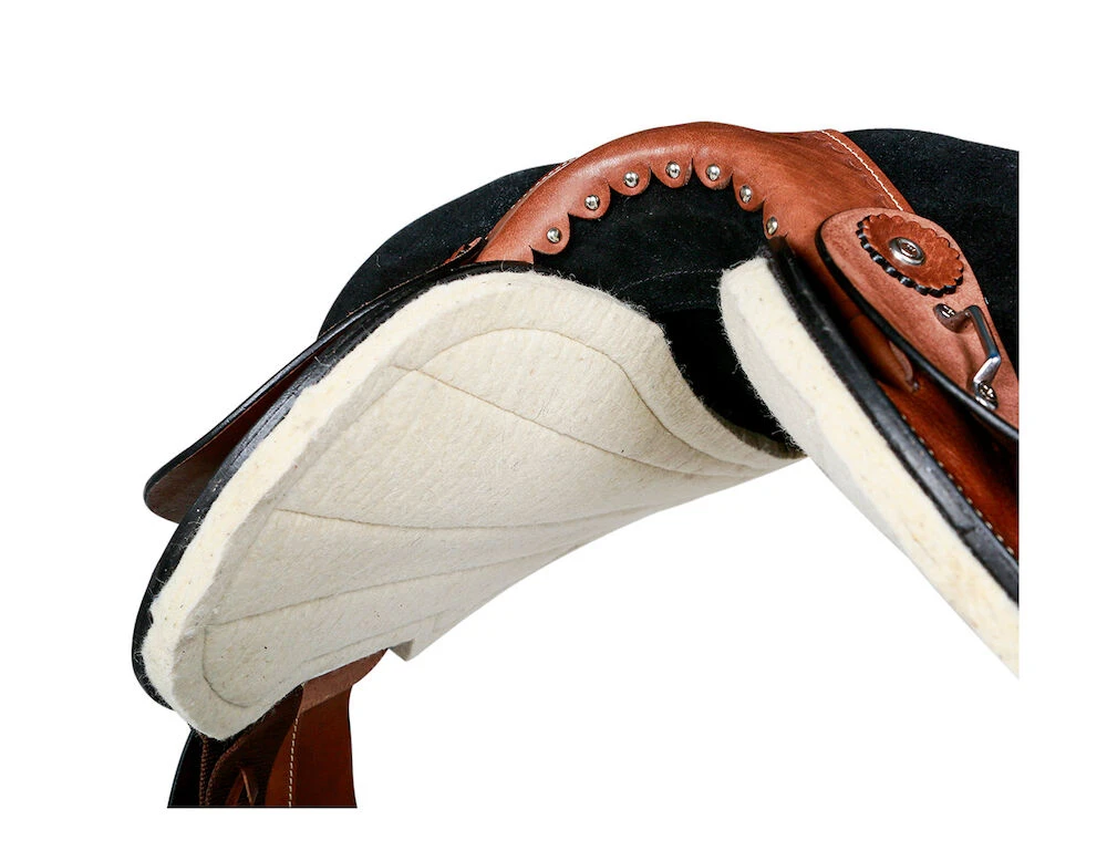 SYD HILL Gibson Roughout Leather Half Breed Saddle - Shxp Adjustable Tree & Panels